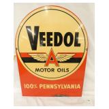 PORC. VEEDOL MOTOR OIL TOMBSTONE SIGN DS