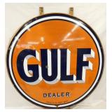 6FT. 1949 GULF DEALER SIGN