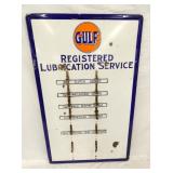 PORC. GULF LUBRICATION SERVICE SIGN
