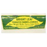 NICE PORC. 36X12 BRIGHT LEAF TOB. SIGN