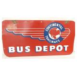 PORC. DS CONTINENTAL TRAILWAYS SIGN