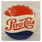 EMB. 18IN PEPSI COLA CAP SIGN