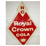 EMB. 1960 ROYAL CROWN COLA DIAMOND SIGN
