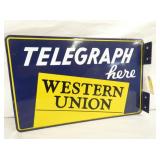 PORC. TELEGRAPH WESTERN UNION SIGN