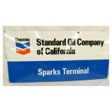 PORC. CHEVRON SPARKS TERMINAL SIGN