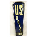 EMB. US ROYAL TIRES VERTICAL SIGN 1946