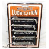 PORC. LUBRICATION DISPLAY SIGN