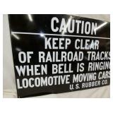 VIEW 3 PORC. RAILROAD SIGN 28X20