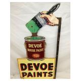 PORC. DEVOE PAINTS FLANGE SIGN