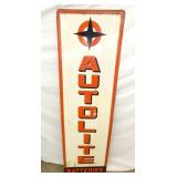 VERTICAL AUTOLITE BATTERIES SIGN