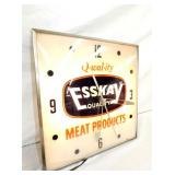 VIEW 3 ESSKAY MEAT LIGHTUP CLOCK