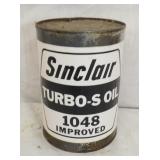 1 QT. SINCLAIR TURBO-S OIL CAN 
