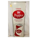 RARE EMB. VERTICAL DRINK DR PEPPER SIGN