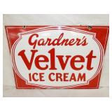 PORC. DS VELVET ICE CREAM SIGN 28X20