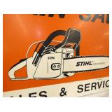 VIEW 5 36X28 STIHL CHAIN SAW SIGN DS