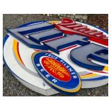 VIEW 3 PLASTIC MILLER LITE STORE SIGN