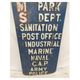 VIEW 5 WOODEN SIGN 24X72