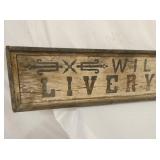 VIEW 4 LIVERY STABLE SIGN