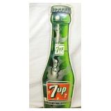 7UP DIE CUT BOTTLE SIGN 13X45
