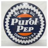 RARE 26IN PORC. DS PUROL PEP SIGN
