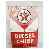 TEXACO DIESEL CHIEF PLATE 12X18
