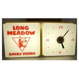 NOS LONG MEADOW LIGHTUP CLOCK