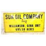 EARLY PORC. SUN OIL CO. SIGN