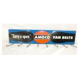 AMOCO BELT RACK SIGN 35X8