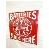 VIEW 6 18IN PORC. BATTERIES DEALER SIGN
