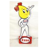 ESSO OIL DROP DIECUT GIRL 6X16