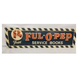 EMB. FUL-O-PEP SERVICE BOOKS SIGN