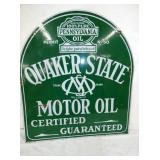 DS PORC. QUAKER STATE THOMBSTONE SIGN