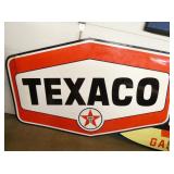 PORC. DS 6 SIDED TEXACO SIGN