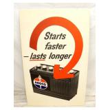 AMOCO STARTS FASTER DEALER POSTER