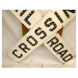 VIEW 3 RAILROAD CROSSING SIGN