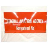 PORC. FEDERAL AVIATION AGENCY SIGN