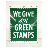 PORC. DS S&H GREEN STAMPS SIGN