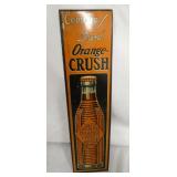 ORANGE CRUSH TIN DOOR TACKER SIGN