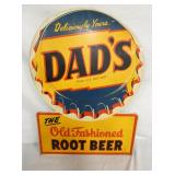 EMB. DADS ROOT BEER DIE CUT SIGN