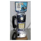 CHROME COIN OP PAYPHONE 