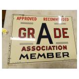 DS GRADE A MEMBER SIGN 24X18