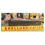 2PC. PORC. EMB. SHELL LUBRICATION SIGN