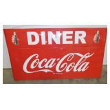 PORC. COCA COLA DINER SLED STORE SIGN