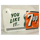 VIEW 4 PORC. 7UP SIGN 24X9 1/2