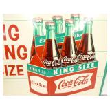 VIEW 4 COKE FISHTAIL SIGN W/ CARTON