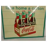 VIEW 3 20X28 COKE SIGN W/ CARTON