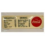 COKE BREAKFAST & DRINK MENU SIGN