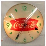 15IN COKE FISHTAIL LIGHTUP CLOCK