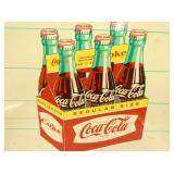 VIEW 5 1959 COKE SIGN W/ 6PK