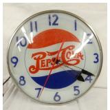 15IN PEPSI DOUBLE DOT CLOCK
